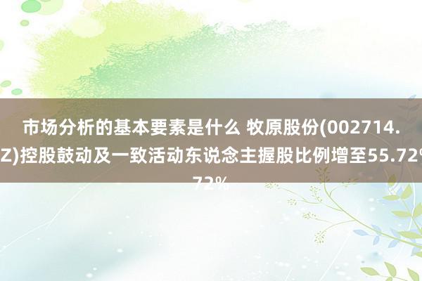 市场分析的基本要素是什么 牧原股份(002714.SZ)控股鼓动及一致活动东说念主握股比例增至55.72%