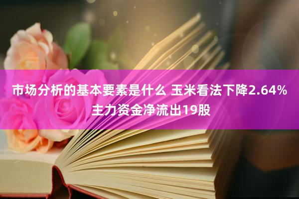 市场分析的基本要素是什么 玉米看法下降2.64% 主力资金净流出19股