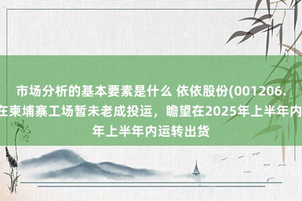 市场分析的基本要素是什么 依依股份(001206.SZ)：现在柬埔寨工场暂未老成投运，瞻望在2025年上半年内运转出货