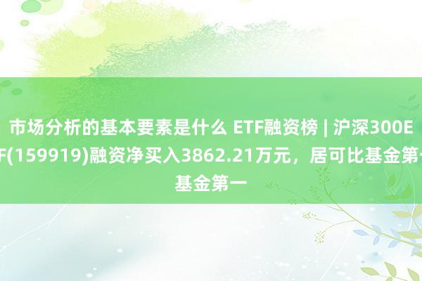 市场分析的基本要素是什么 ETF融资榜 | 沪深300ETF(159919)融资净买入3862.21万元，居可比基金第一